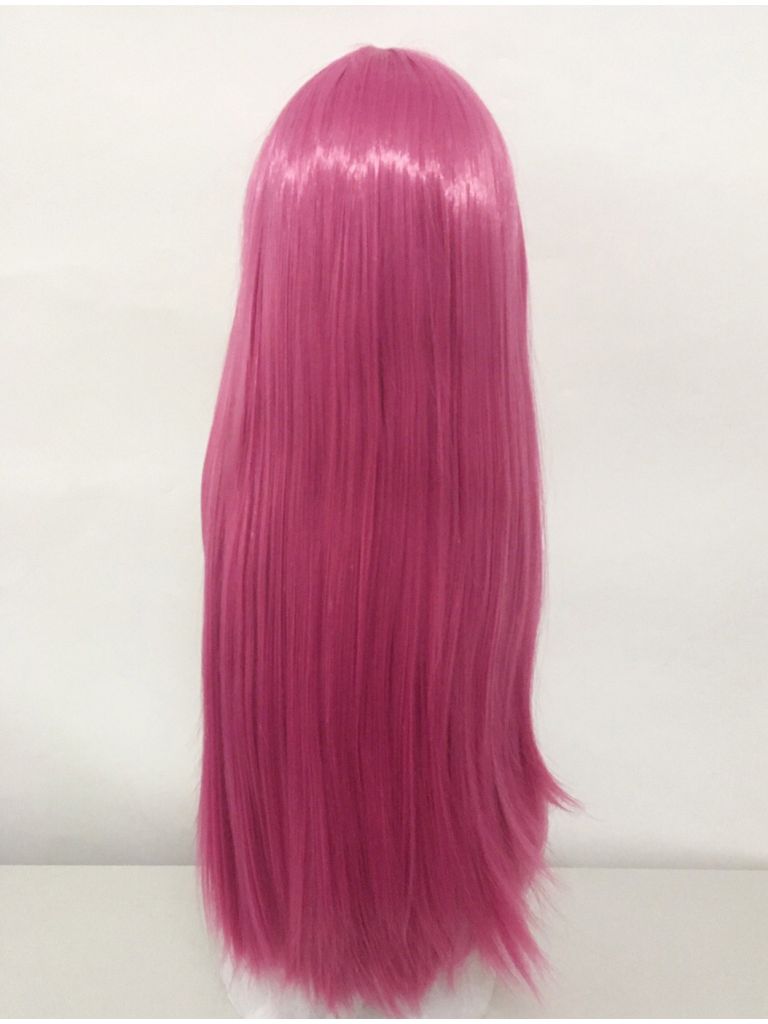 Long Pink Straight Wig