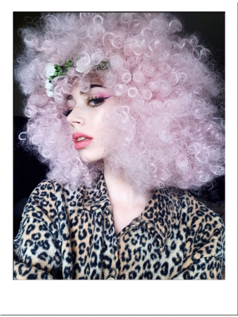 Extra Large Pink Afro Wig