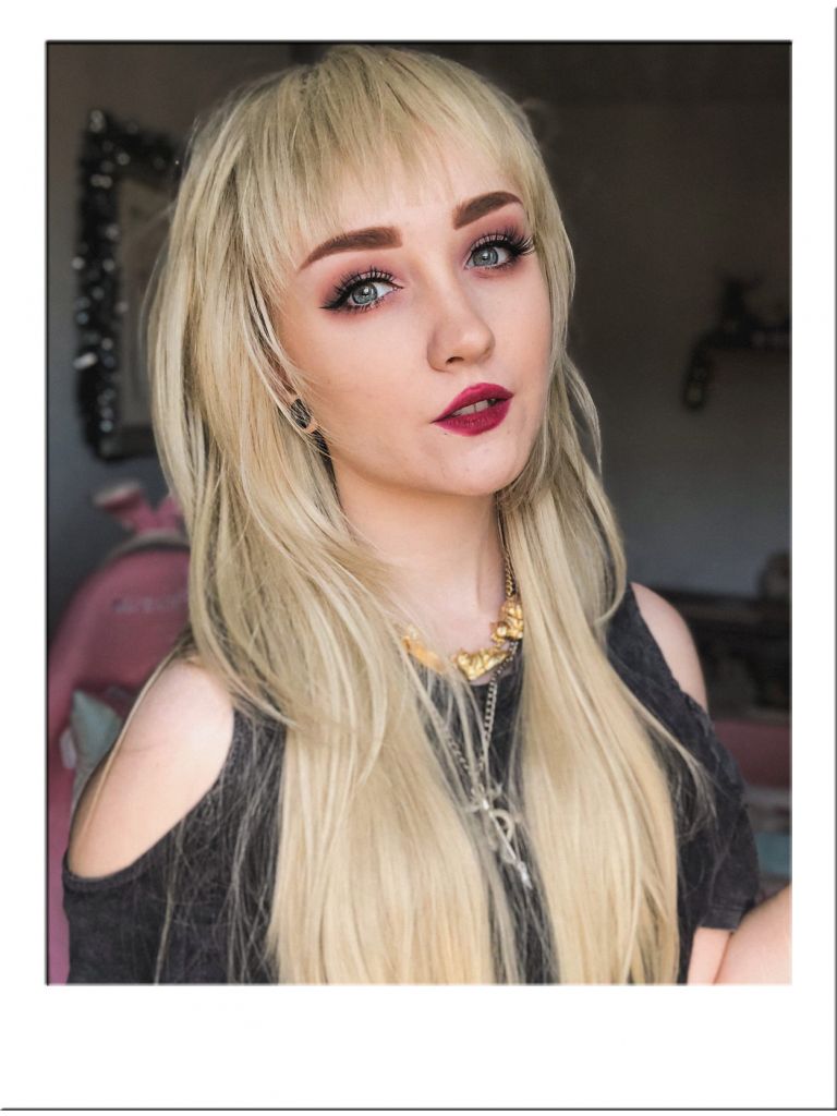 Blonde Mullet Wig Wolf Cut
