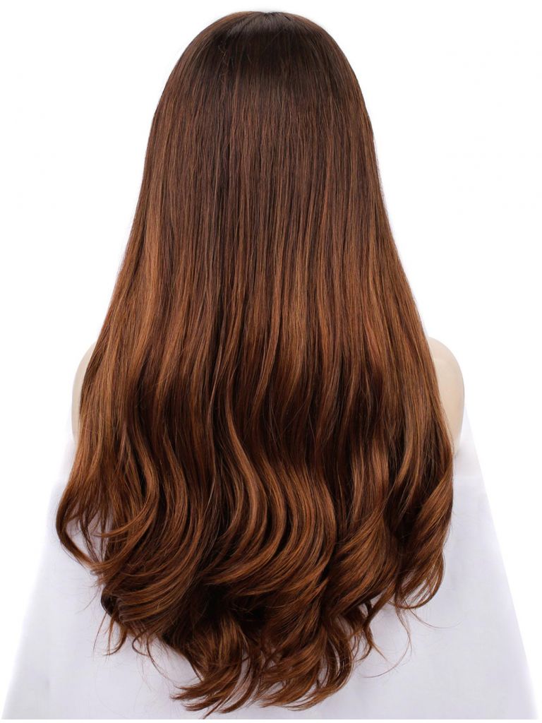 Chestnut Brown Balayage Wig Lace Front