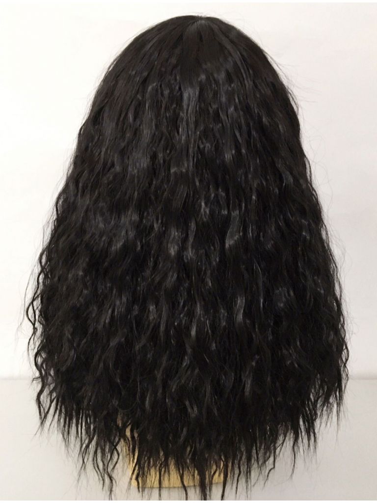Black Wig Long Wavy Fluffy Crimped