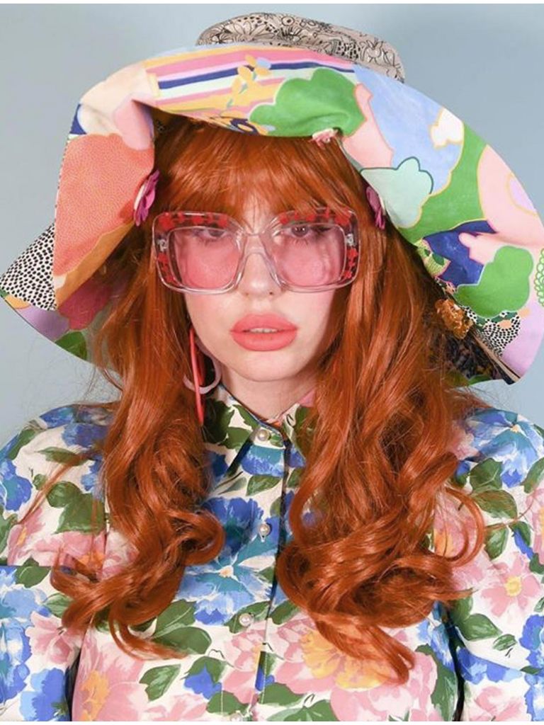 Long Ginger Red Wig With Bangs