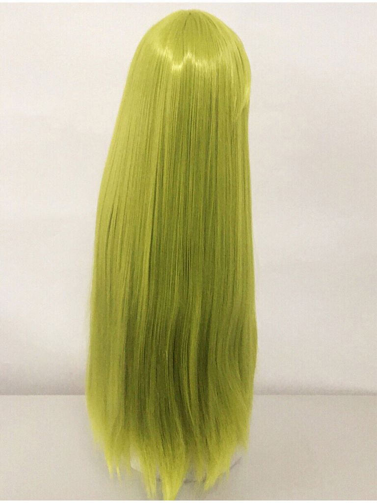 Lime Green Long Straight Wig