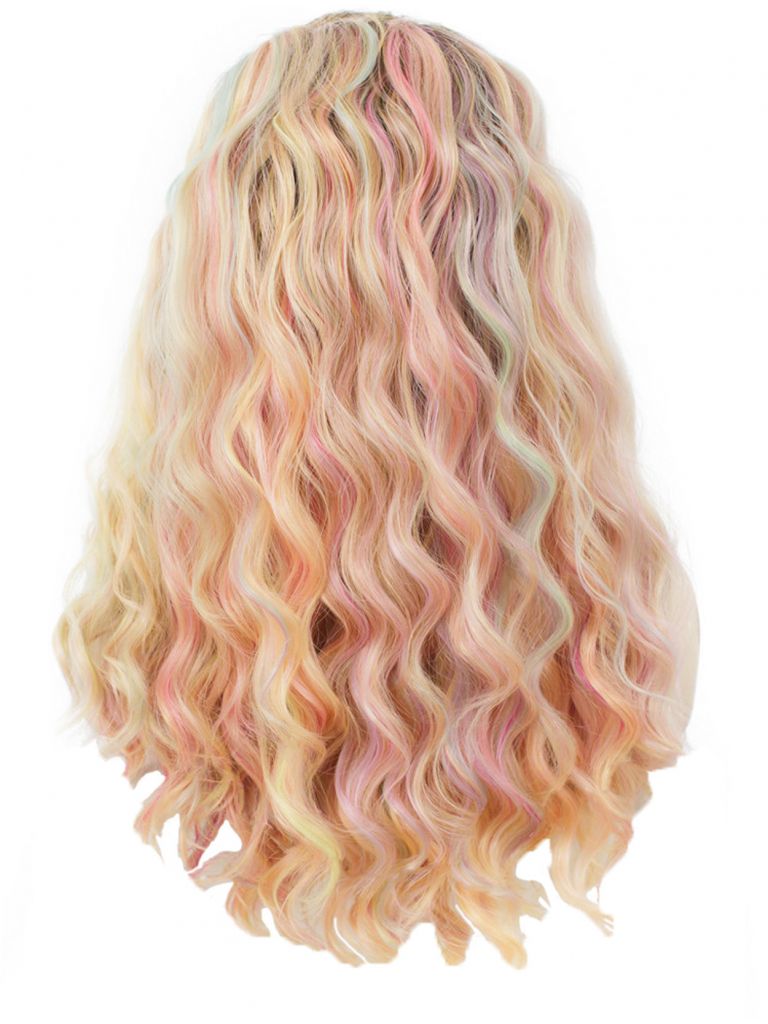 Ombre Pastel Rainbow Lace Front Wig
