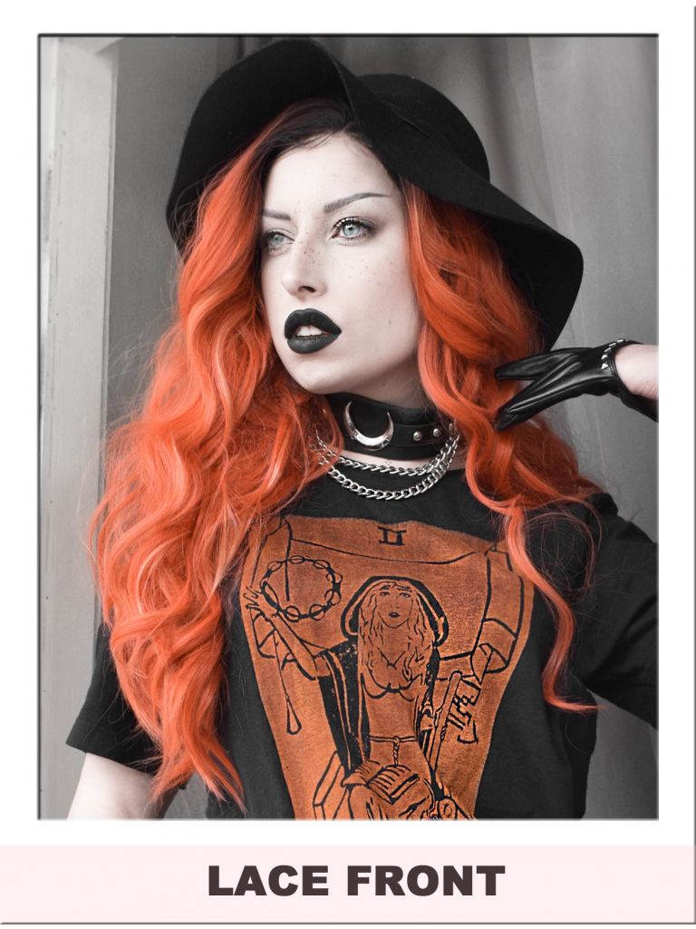 Orange Ombre Lace Front Wig