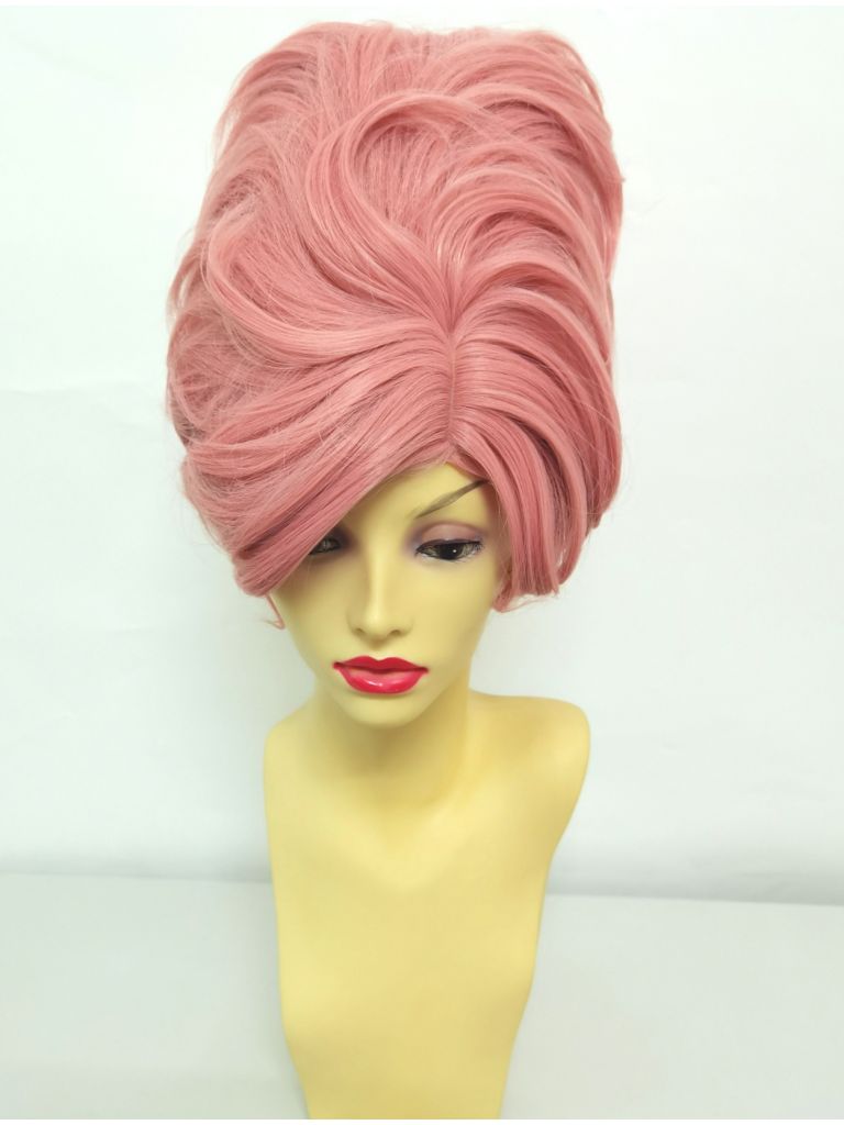 Pink Beehive Wig