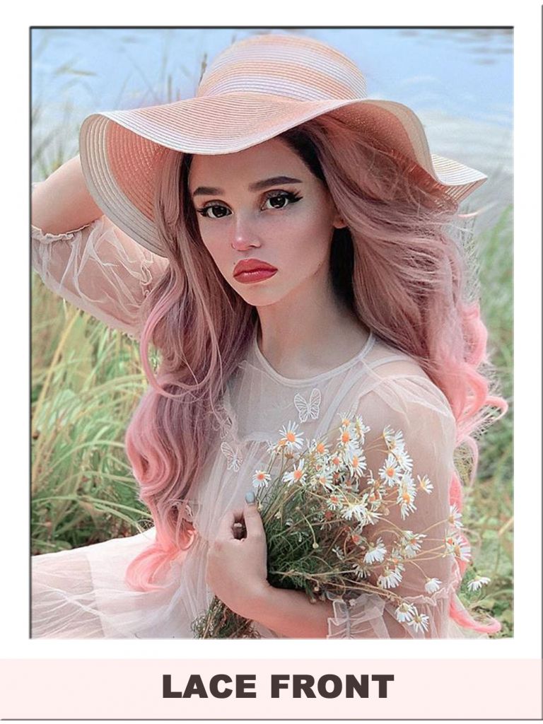 Pink Ombre Wig Lace Front