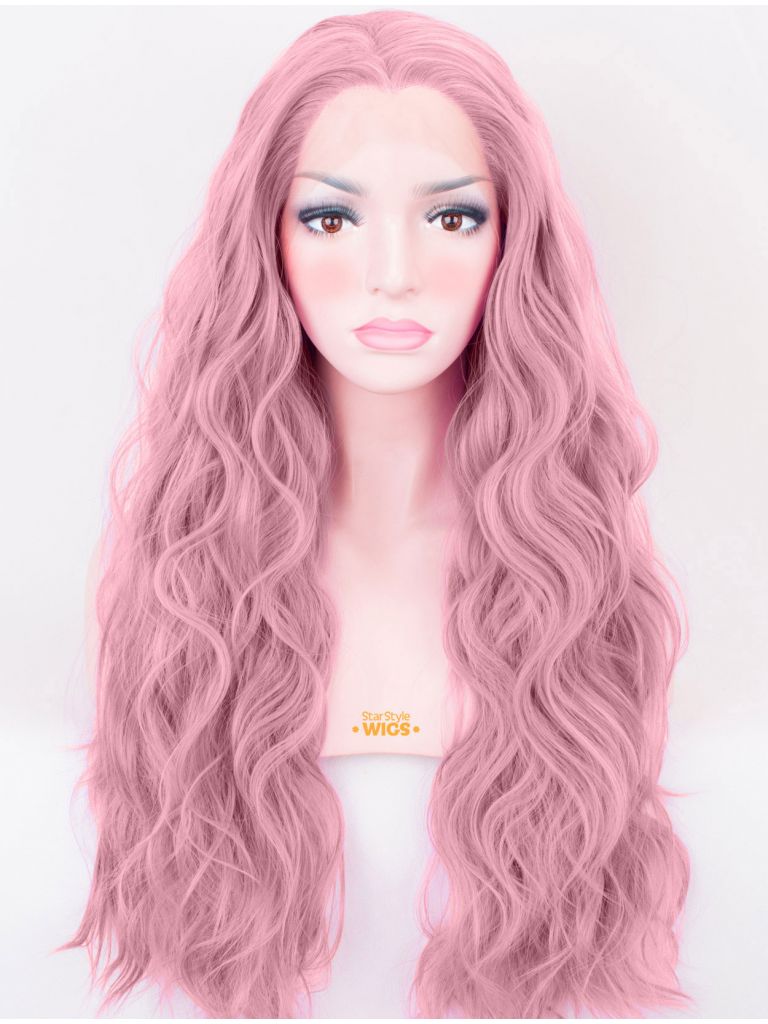 Purple Pink Lace Front Wig