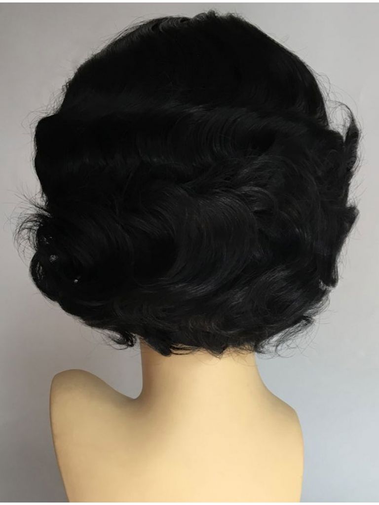 Short Black Curly Wig