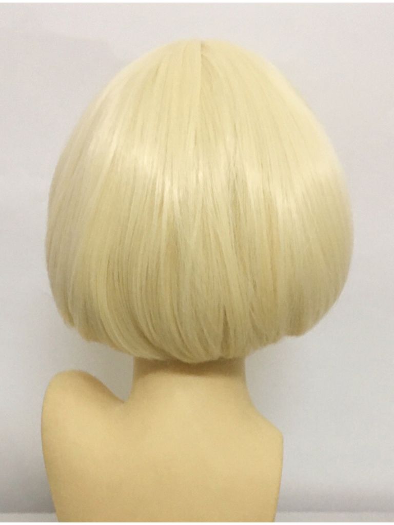 Short Blonde Wig Straight Bob